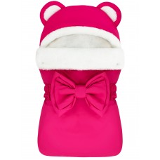 Конверт "Мишка" Pink Меховой Зима 